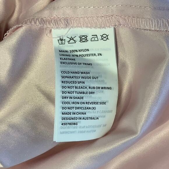 Bardot Junior Size 10 Popourri Gertrude Lace Dress Scallop Hem Long Sleeve O3-8 - Picture 10 of 10